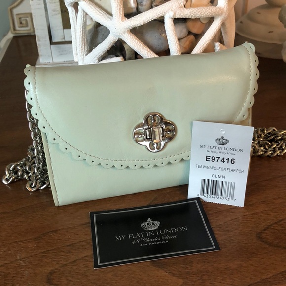 My Flat in London Handbags - Authentic My Flat in London Mint Green genuine leather. New with tag.